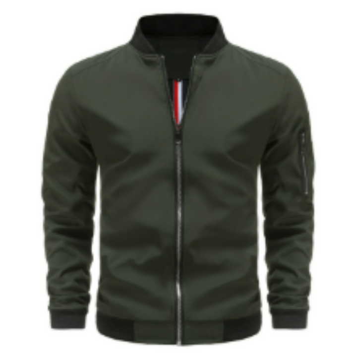 Drune | Klassische Herren-Fliegerjacke mit Reißverschluss