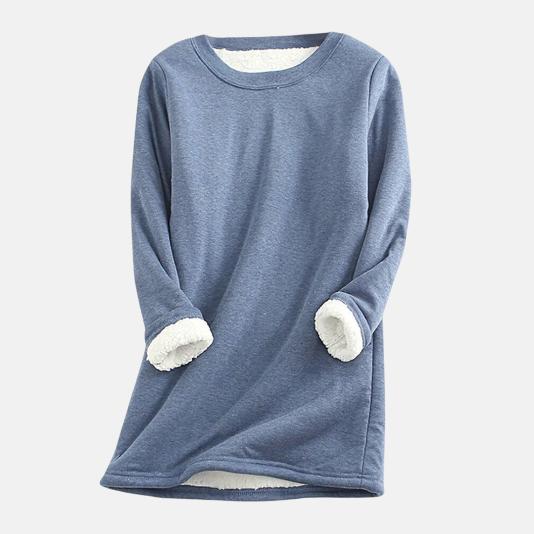 Drune | Sweatshirt - Strick - Lockere Passform - Rundhalsausschnitt - Plüschgefüttert