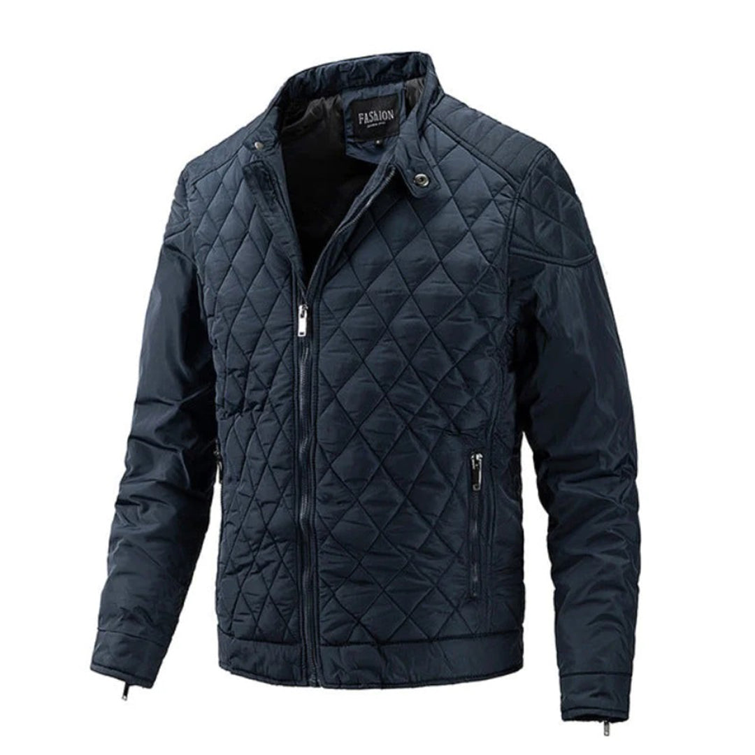 Drune | Herren Steppjacke - Reißverschluss vorne & Stehkragen