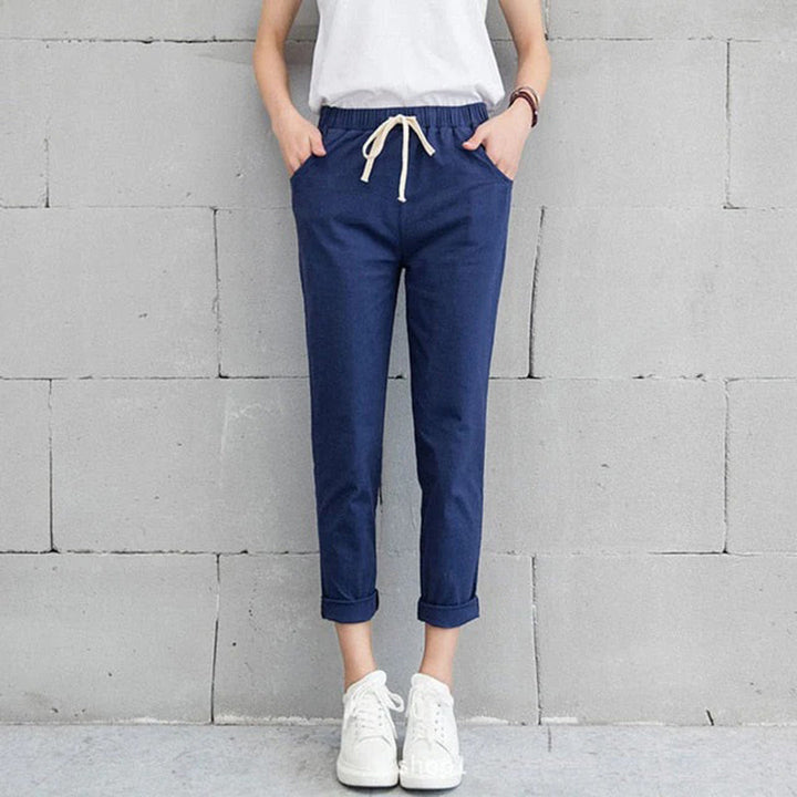 Drune | Bequeme Damenhose in Schwarz, Khaki Und Blau