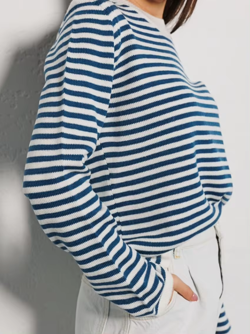 Drune | Striped crew neck sweater