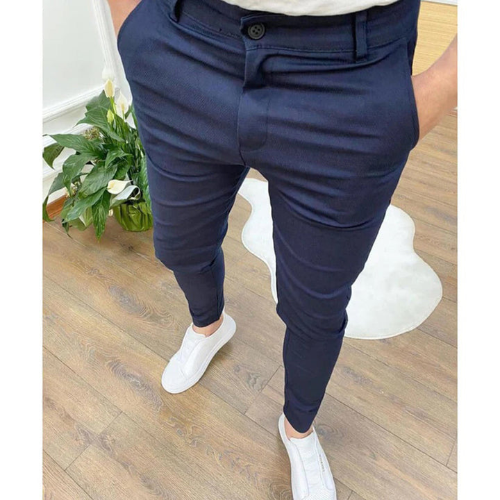 Drune | Herren Slim Fit Chinohose - Stretch Komfort, Alltag & Freizeit Look, mit Taschen