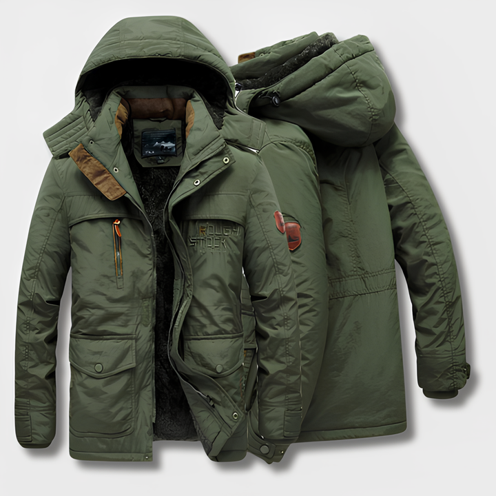 Drune | Militärisch inspirierte Winterjacke mit Kapuze