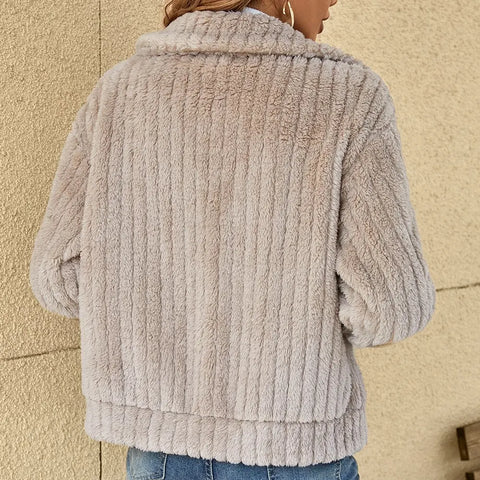 Drune | bequeme Teddy Jacke für Damen