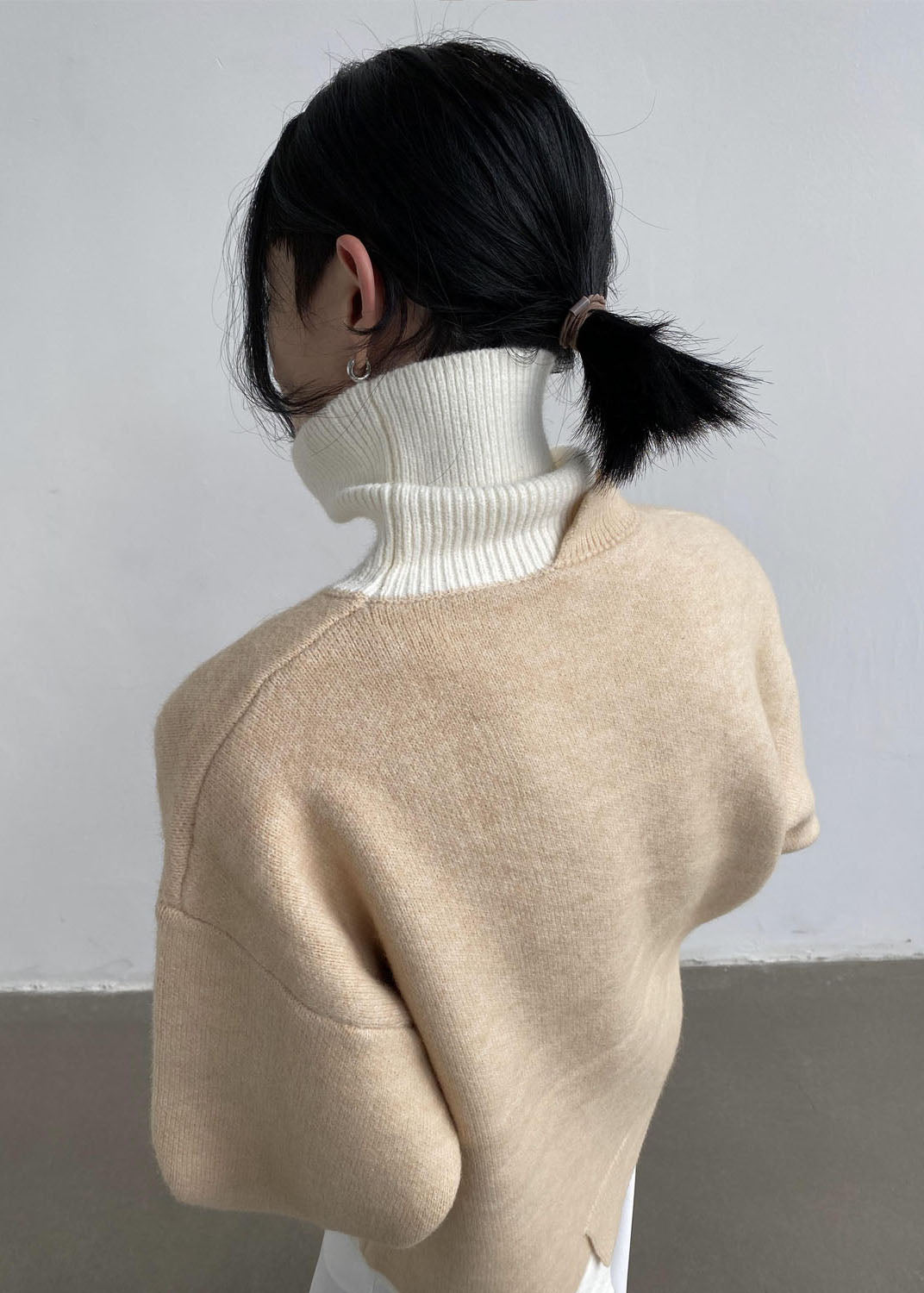 Drune | Bohème Rollkragenpullover in Khaki