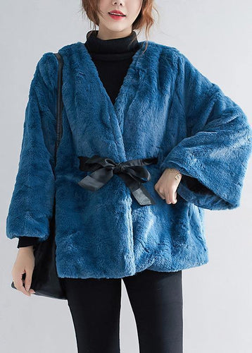 Drune | blaue Plus Size Kleidung für Frauen Arbeits-Schnürjacken