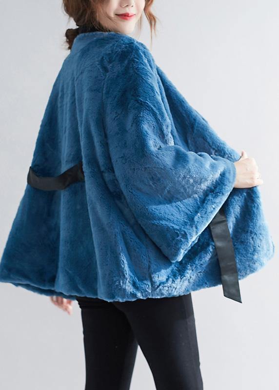Drune | blaue Plus Size Kleidung für Frauen Arbeits-Schnürjacken