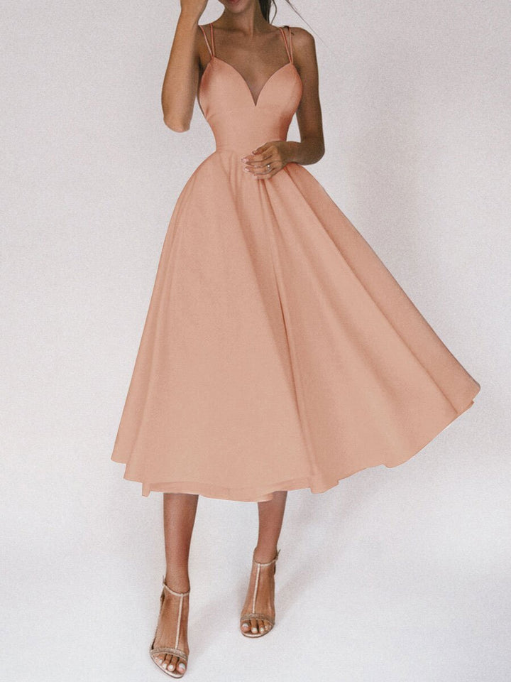 Drune | Dress - Stylish dress with V-neck for a Bohemian look