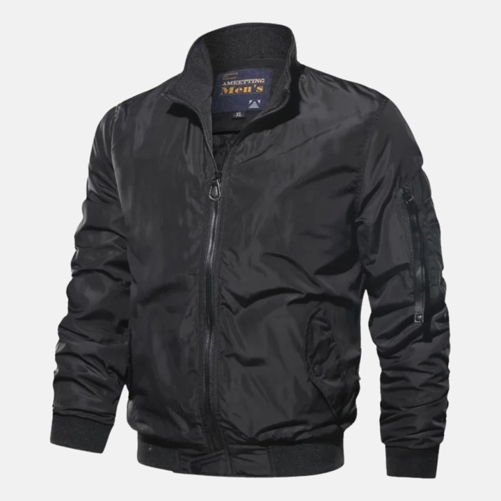 Drune | Lässige Winddichte Reißverschlussjacke für Herren mit Gerippten Manschetten