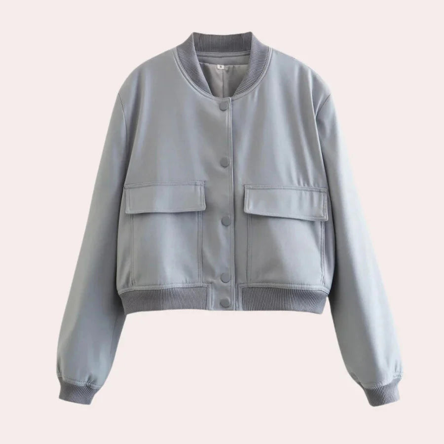Drune | Kurz Knopfverschluss Herbstjacke Damenjacke