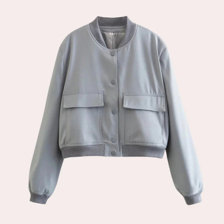 Drune | Kurz Knopfverschluss Herbstjacke Damenjacke