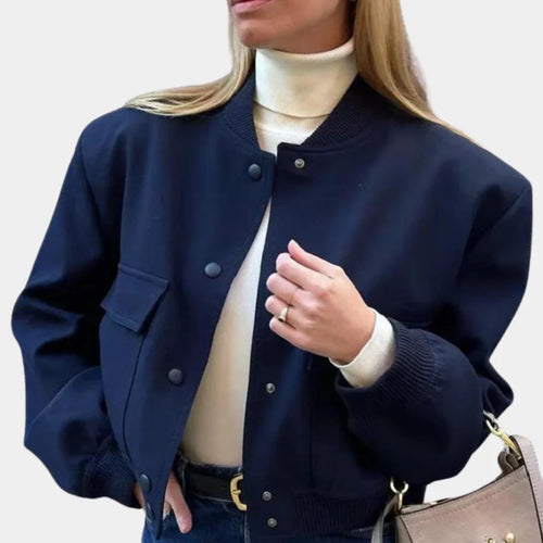 Drune | Kurz Knopfverschluss Herbstjacke Damenjacke