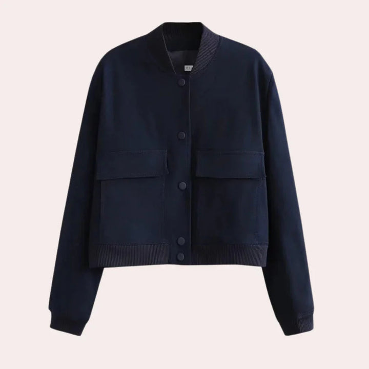 Drune | Kurz Knopfverschluss Herbstjacke Damenjacke