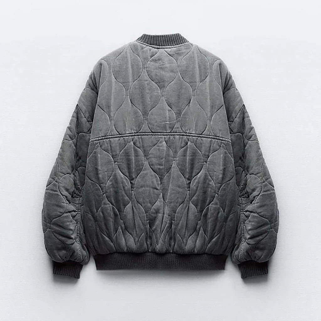 Drune | Übergröße Grau Winter Damenjacke