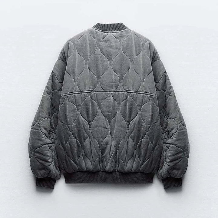 Drune | Übergröße Grau Winter Damenjacke