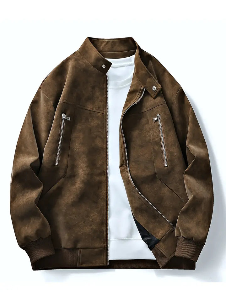 Drune | Reißverschluss Entspannte Passform Herbstjacke Herrenjacke