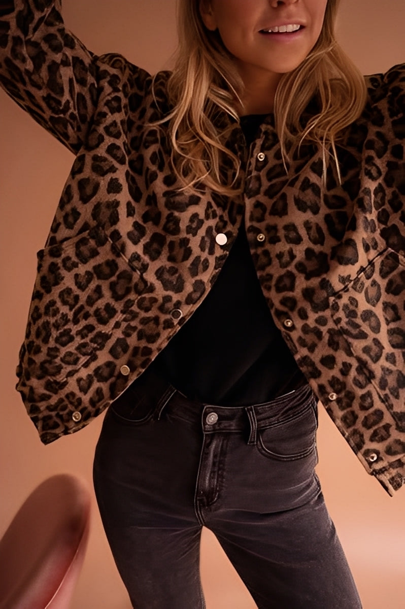 Drune | Bomber Leopardenmuster