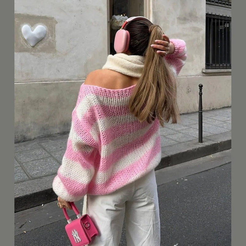 Drune | Stylisher gestreifter Pullover für ultimativen Wärme- und Komfort