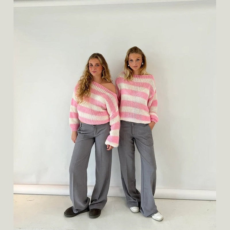 Drune | Stylisher gestreifter Pullover für ultimativen Wärme- und Komfort