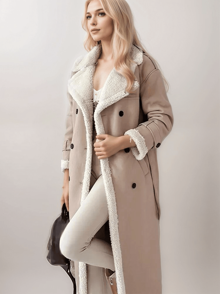 Drune | vegan Lederjacke - mit Lammfell gefüttert - Zeitloser Winterstil