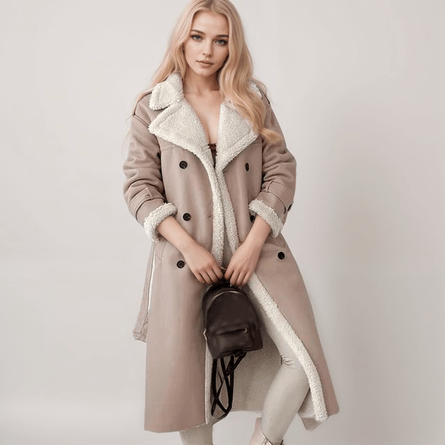 Drune | vegan Lederjacke - mit Lammfell gefüttert - Zeitloser Winterstil