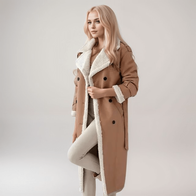 Drune | vegan Lederjacke - mit Lammfell gefüttert - Zeitloser Winterstil