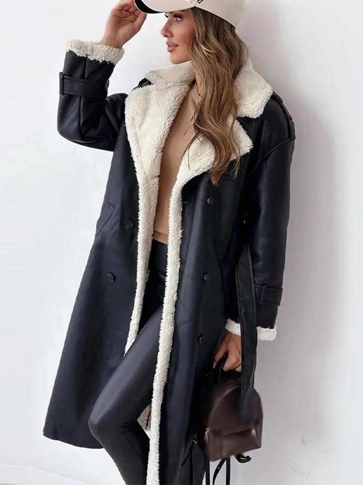 Drune | Eleganter Langer Wintermantel Damen