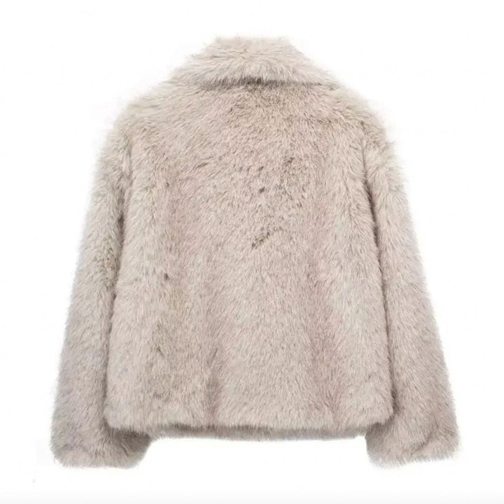 Drune | Stilvoll Kurz Flauschige Frauen Winterjacke
