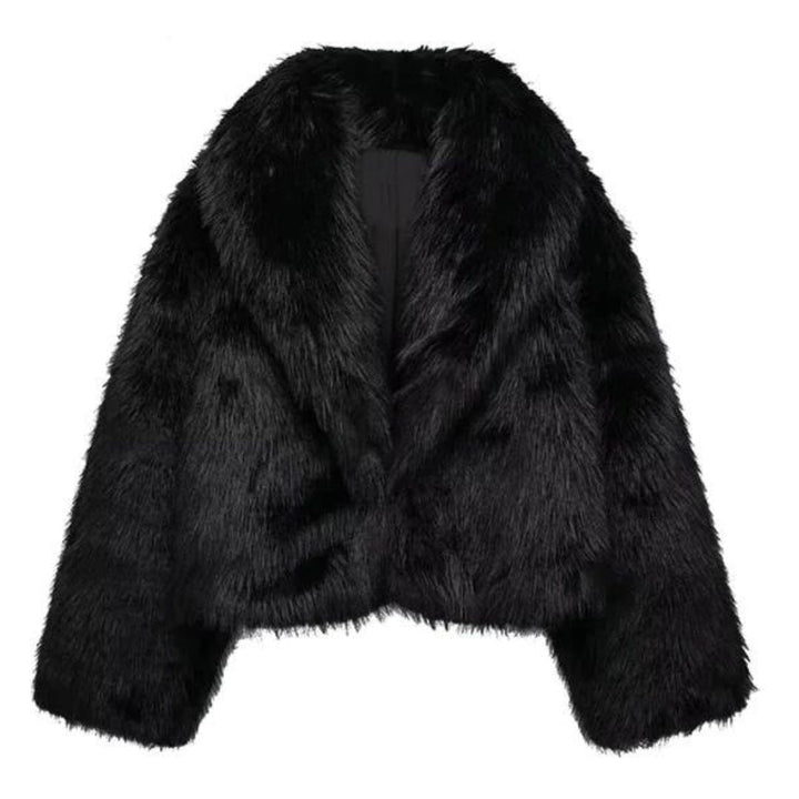 Drune | Stilvoll Kurz Flauschige Frauen Winterjacke
