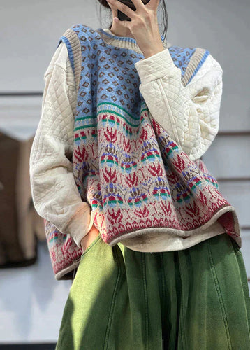 Drune | Wollstrickjacke mit Übergroßem Druck