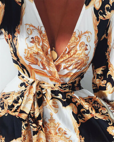 Drune | Boho Damenkleid mit Schlitz