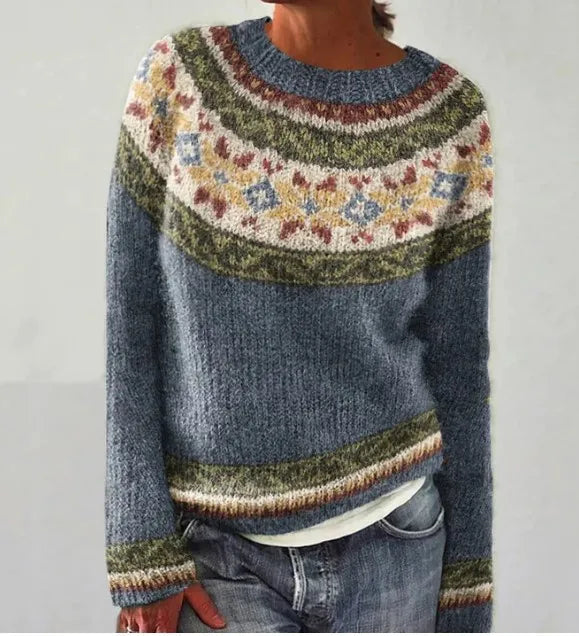 Damen Norwegerpullover mit Stilvollem Design & Gemütlicher Passform | Drune