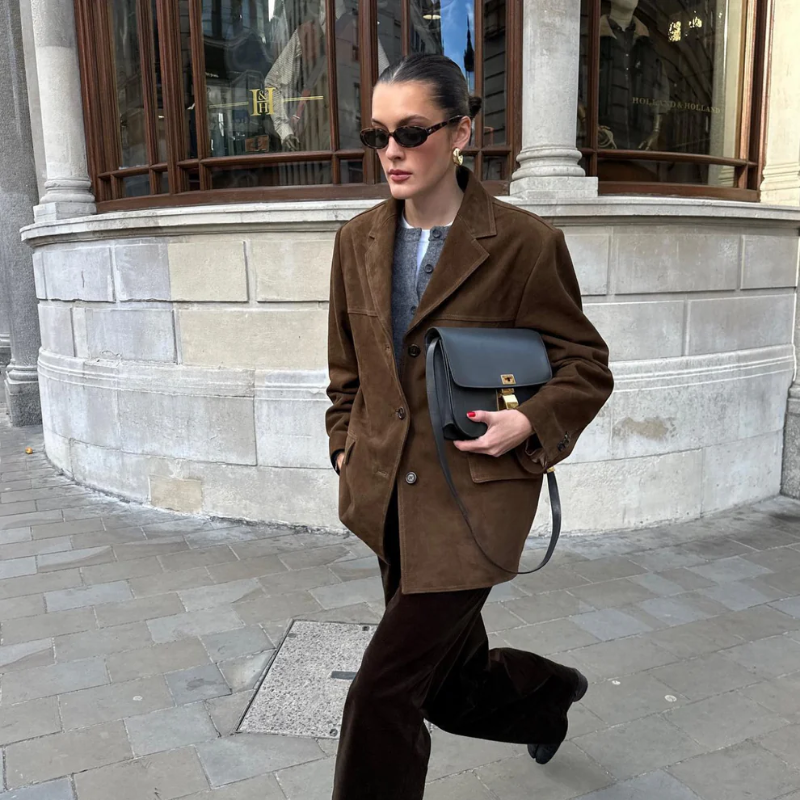 Drune | Wildlederjacke mit Umschlagkragen - Alina Herbstedition