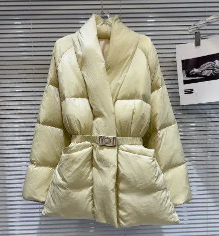 Drune | Wintermantel aus Baumwolle - Stilvolle & warme Jacke mit V-Ausschnitt und geräumigen Taschen