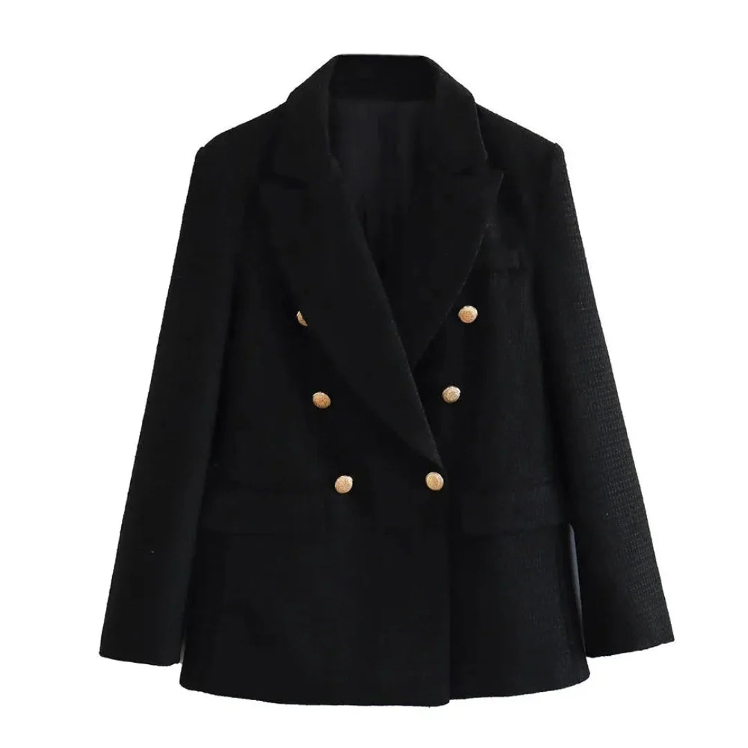 Drune | Texturierte Doppelreiher-Jacke