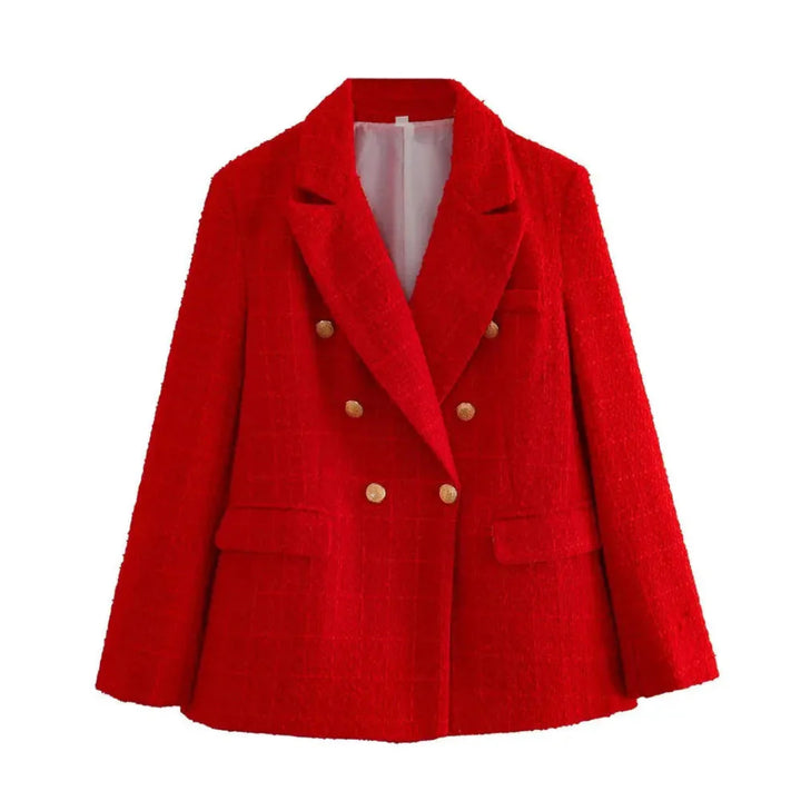 Drune | Texturierte Doppelreiher-Jacke