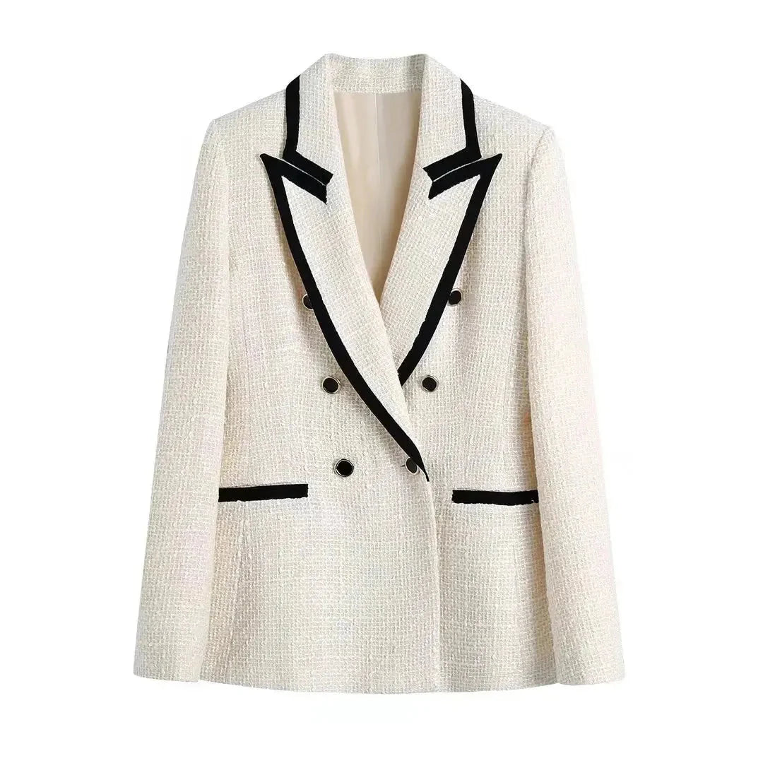Drune | Texturierte Doppelreiher-Jacke