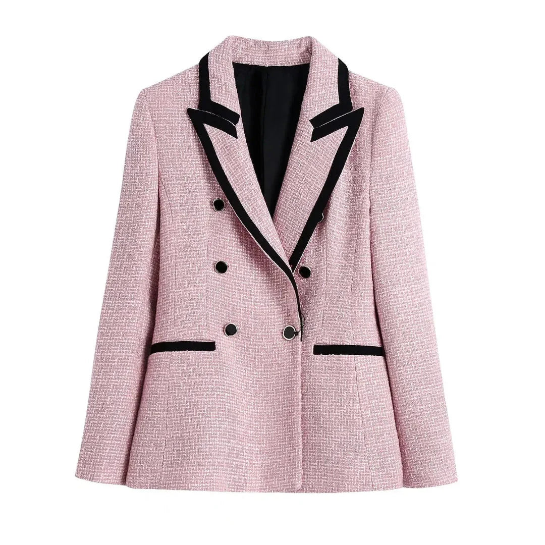 Drune | Texturierte Doppelreiher-Jacke