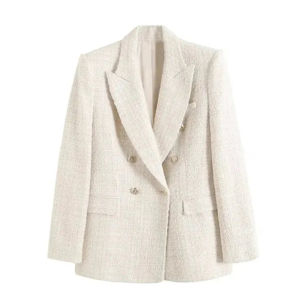 Drune | Texturierte Doppelreiher-Jacke