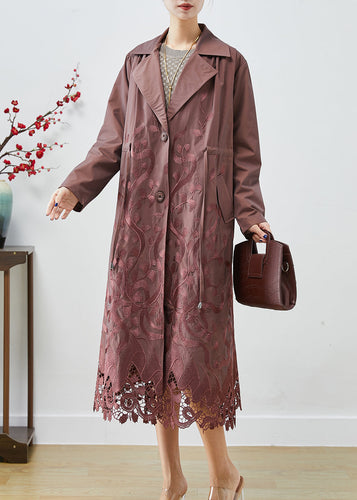Drune | Spandex Trenchcoats Bestickter Taillengurt