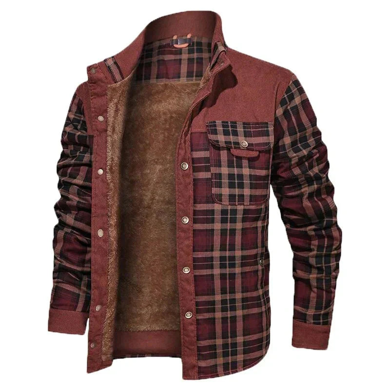 Drune | Herren Isolierte Karierte Hemdjacke