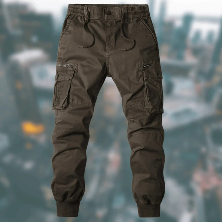 Drune | Cargo Jogginghose - Bequeme Jogger mit Taschen & Bündchen für Outdoor & Freizeit