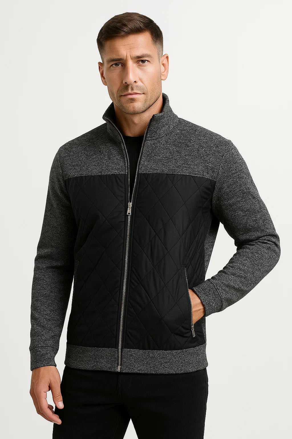 Drune | Stylische Steppjacke mit Reißverschluss