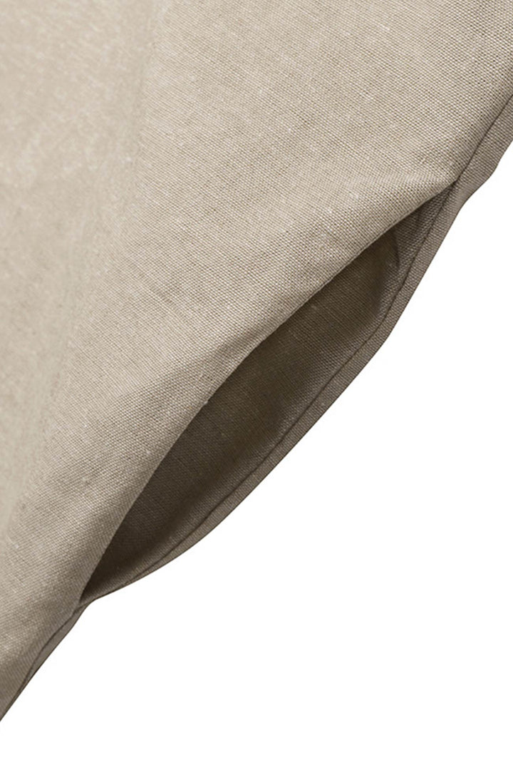 Drune | Knopf Unten Baumwoll Strandkleid