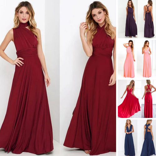 Drune | Elastisches Wickelkleid mit Trägern