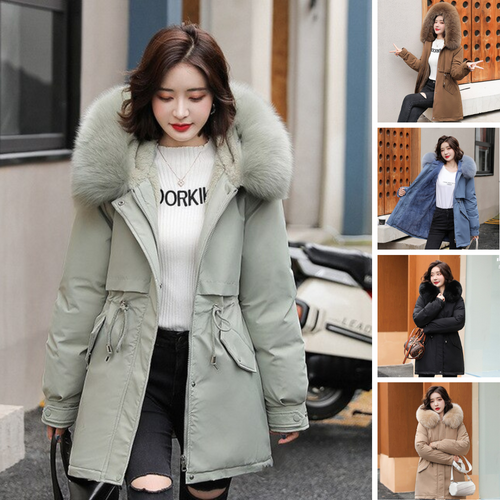 Drune und Chic: Parka-Jacke 'Elena' mit Fellkragen