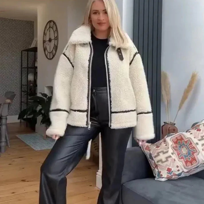 Drune | Luxus Lamswollene Kurze Jacke