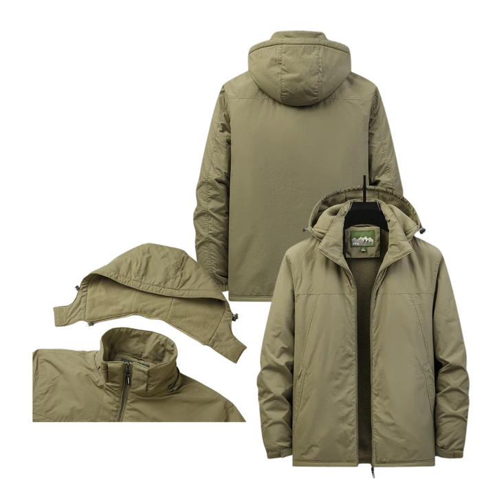 Drune | Herrenjacke mit Abnehmbarer Kapuze