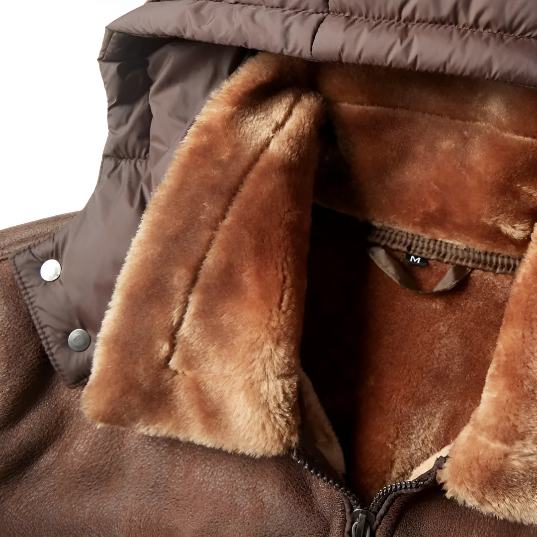 Drune | Kapuzenpullover mit Plüschkapuze für Herren