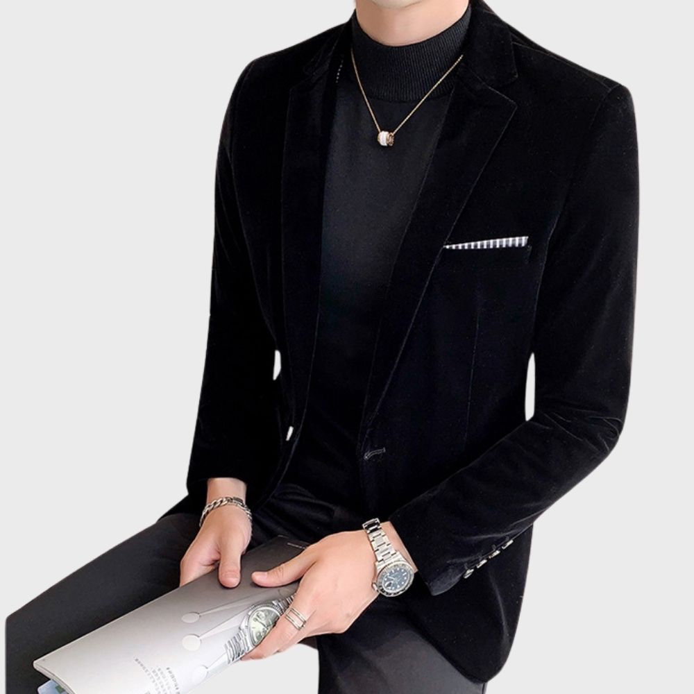 Drune | stilvoller Samt-Blazer für Männer